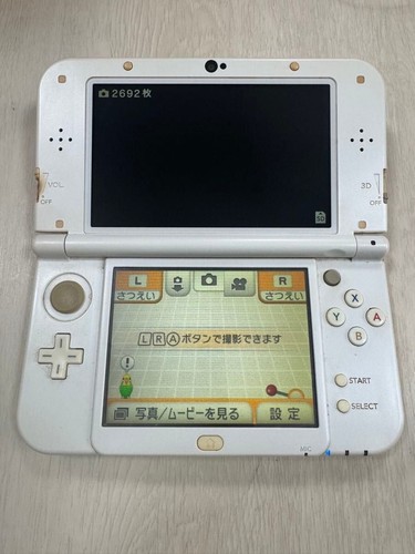Nintendo New 3DS LL XL Pearl White Console Handheld System Tested Working Japan - Picture 10 of 10