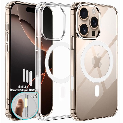 Clear Case with MagSafe Camera Control Capture Button Cover for iPhone 16 Series