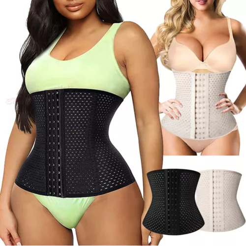 WAIST TRAINER CORSET Breathable Tummy Girdles Belt Sport Body Shaper Control UK - Picture 1 of 12