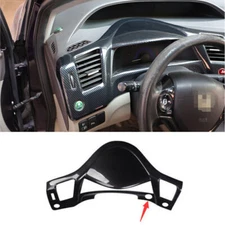 1Pcs Carbon Fiber Dash Speedometer Odometer Frame Trim For Honda Civic 2012-2015