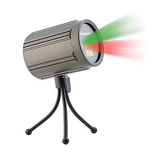Red Green Snowflakes & Trees - Premium Instant Laser Projection Light with Color