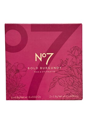 No7 Bold Burgundy Face & Eye Palette