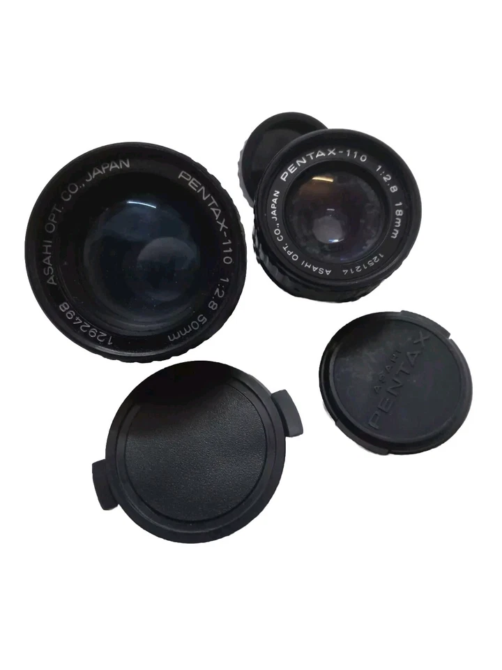 50mm F2.8 & 16mm F2.8 Lenses For Pentax 110 AS IS - Image 2 of 4