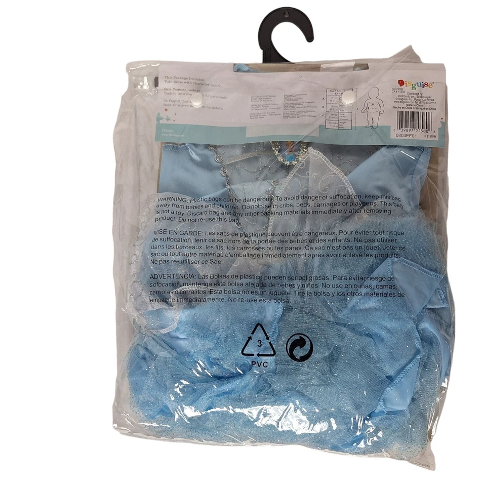 Disfraz Disney Bebé Cenicienta Halloween Disfraz Infantil 12-18 Meses Foto 2 de 2