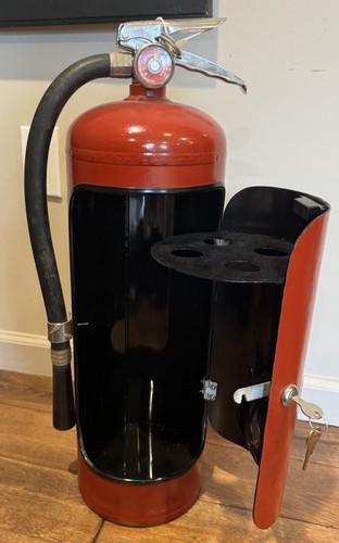 Vintage 70er Original FEUERLÖSCHER umgebaut MINI BAR Handarbeit Upgrade Weihnachten - Bild 1 von 24