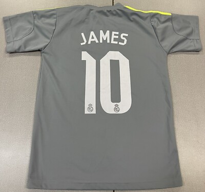 10 James 2014 Real Madrid Gray Soccer Jersey FIFA World Champions