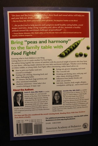Book -Food Fights - Winning Nutritional Challenges of Parenthood - Jana & Shu PB - Picture 2 of 3