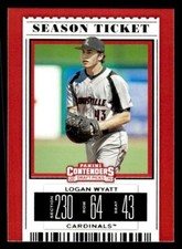 2019 Panini Contenders Draft Picks Collegiate #18b Logan Wyatt Grey Uniform card