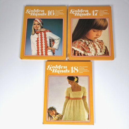 3x Golden Hands The Complete Knitting, Dressmaking & Needlecraft Guide 16 - 18 - Picture 1 of 12