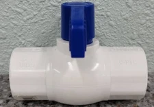 (4-PACK) Ball Valve,1/2" Sxs Pvc 40 Wht by SMITH-COOPER INTERNATIONAL