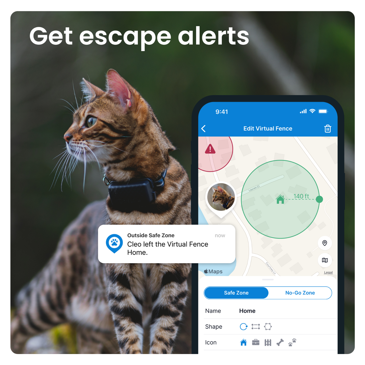 TRACTIVE GPS CAT Mini Nyomkövető Macskáknak - Sötétkék - Foto 6