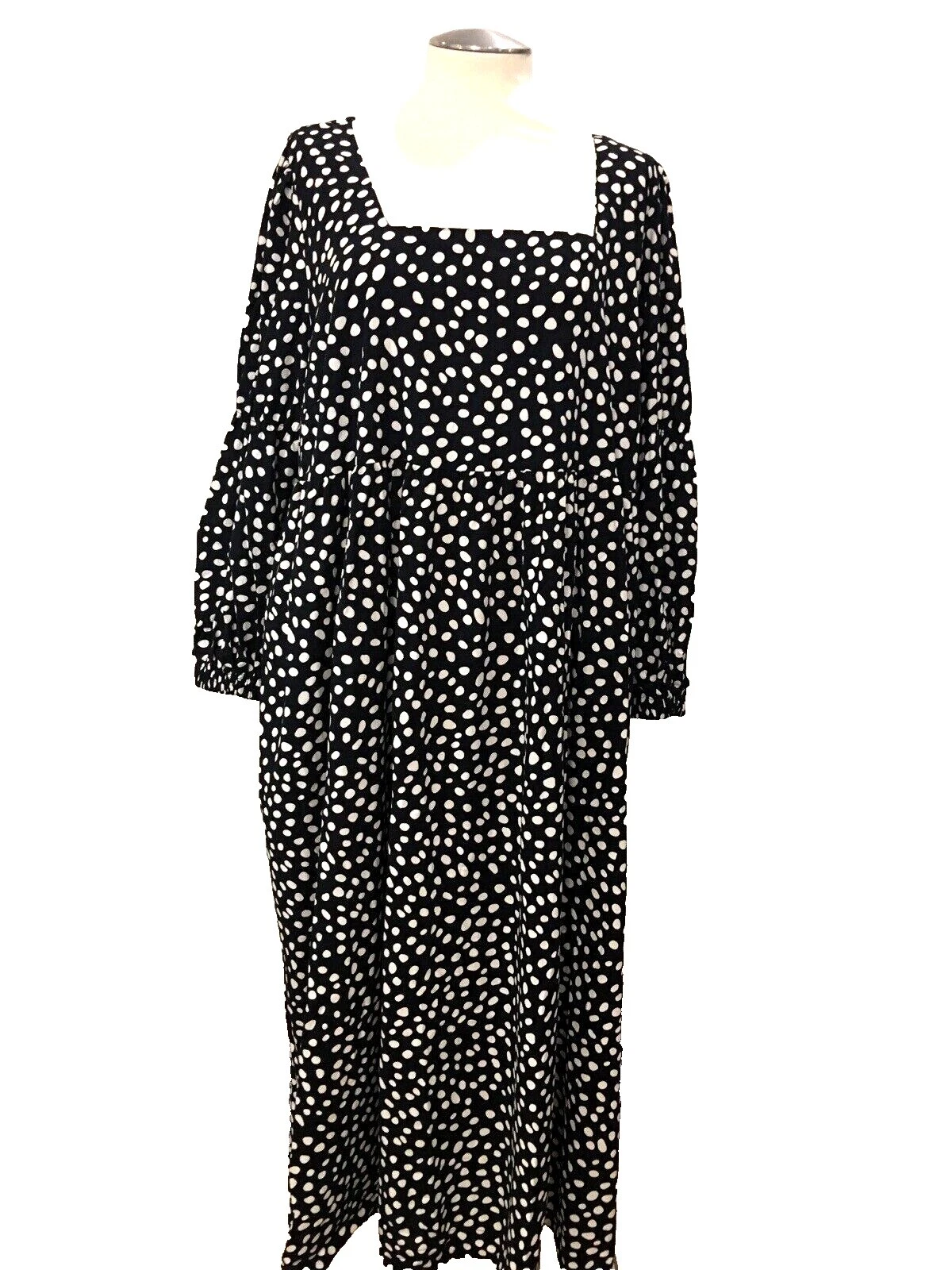 Maxi Vestido De Lunares para Mujer