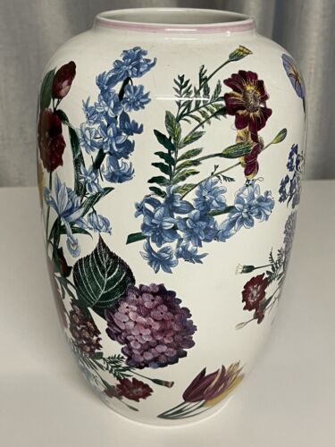 Vintage Vase Wisteria Floral Large 30cm High Crazing due to age - Bild 3 von 6