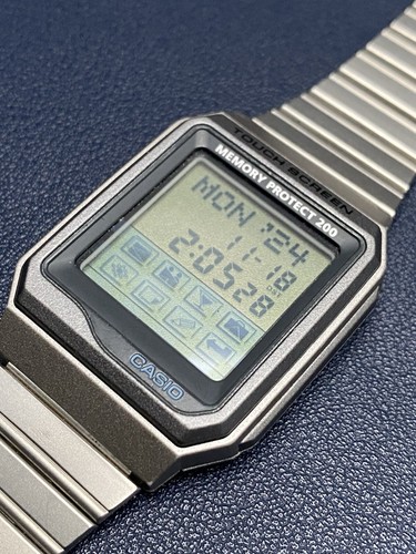Vintage Casio VDB-200 Touchscreen Memory Protect 200 Digital Quartz Watch - Work - 第 11/23 張圖片
