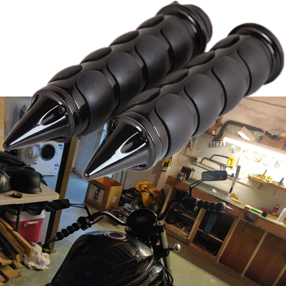 For Harley Softail Electra Glide 1" Motorcycle Handle Bar Hand Grips W/ Throttle