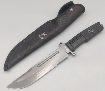 K25 Messer Riot Fahrtenmesser Einsatzmesser 7Cr17MoV Stahl Nylonscheide