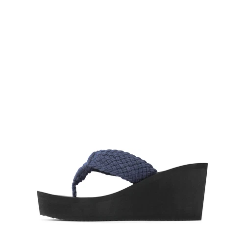 Women Platform Flip Flop Sandals Arch Support Wedge Heel Thong Sandals - Picture 12 of 26