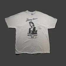 Johnny Rivers Secret Agent Man 2001 Signed T-Shirt XL Soul City Tour