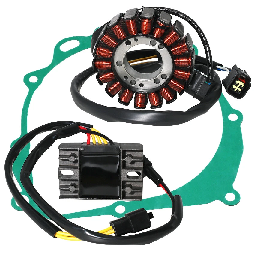Stator+Regulator Rectifier+Gasket for Kawasaki KLX400 21066S005 KLX400R KLX400SR - Image 3 of 4