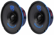 (2) Rockville RM64SP CEA Compliant 6.5” 240W Mid-Range Car Speakers 4 Ohm