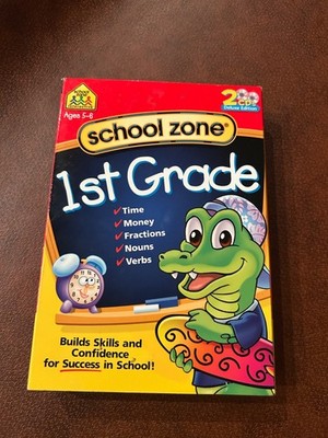 School Zone 1st Grade 2CD Deluxe Edition Age 5-8 08133 ISBN 1-58946-683-2