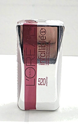 NEW LOREAL Infallible Never Fail LIPCOLOUR LIPSTICK- 520 AMETHYST