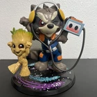 Disney Marvel Groot Rocket Cosmic Boogie Guardians of Galaxy Vinyl Statue