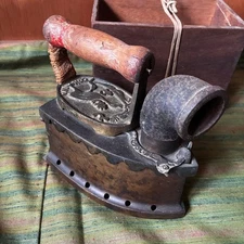 Charcoal iron Japanese Vintage IRON Showa Retro Laundry Housework