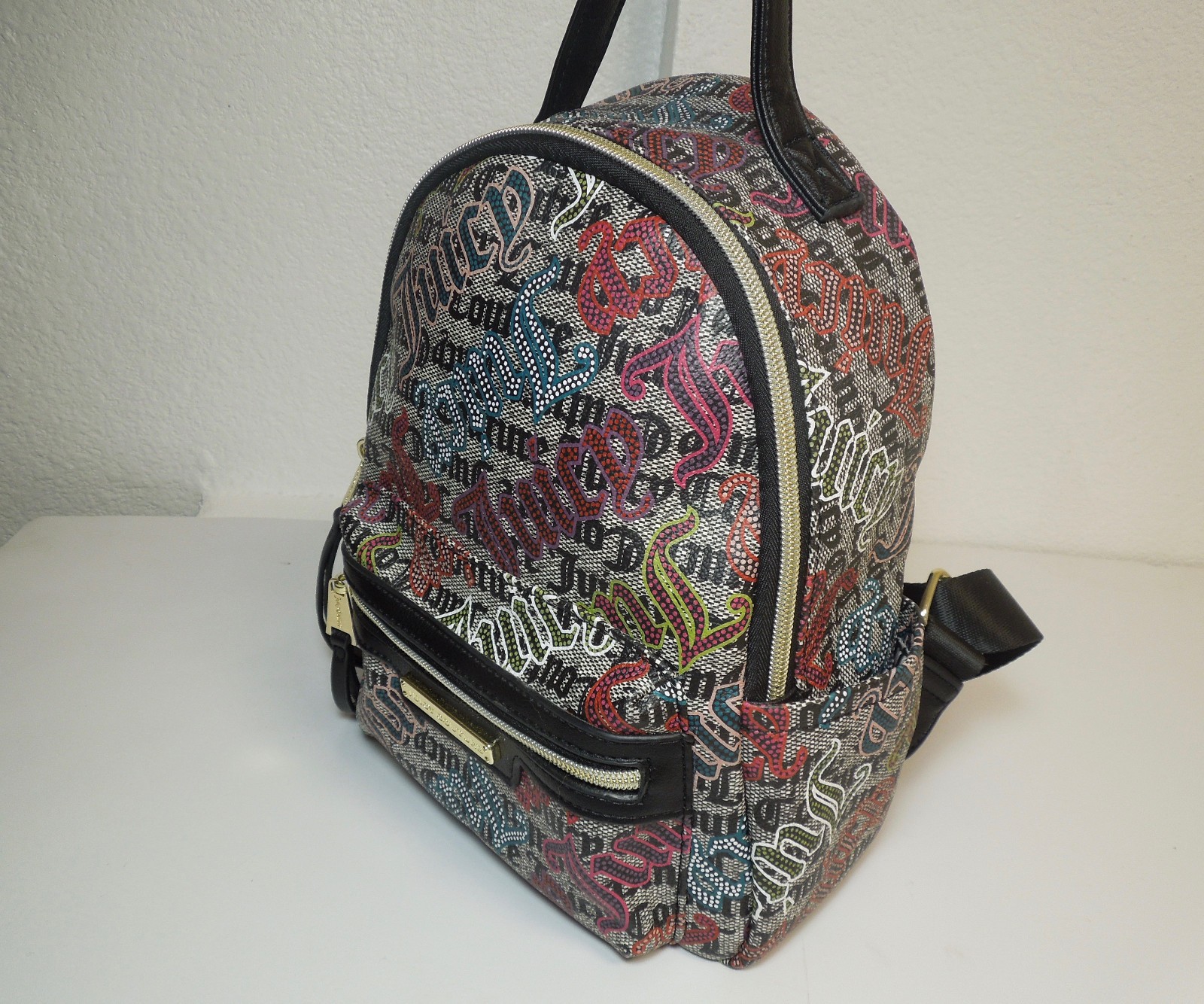 Juicy Couture Mini Backpack Multi Compartments Ad… - image 3