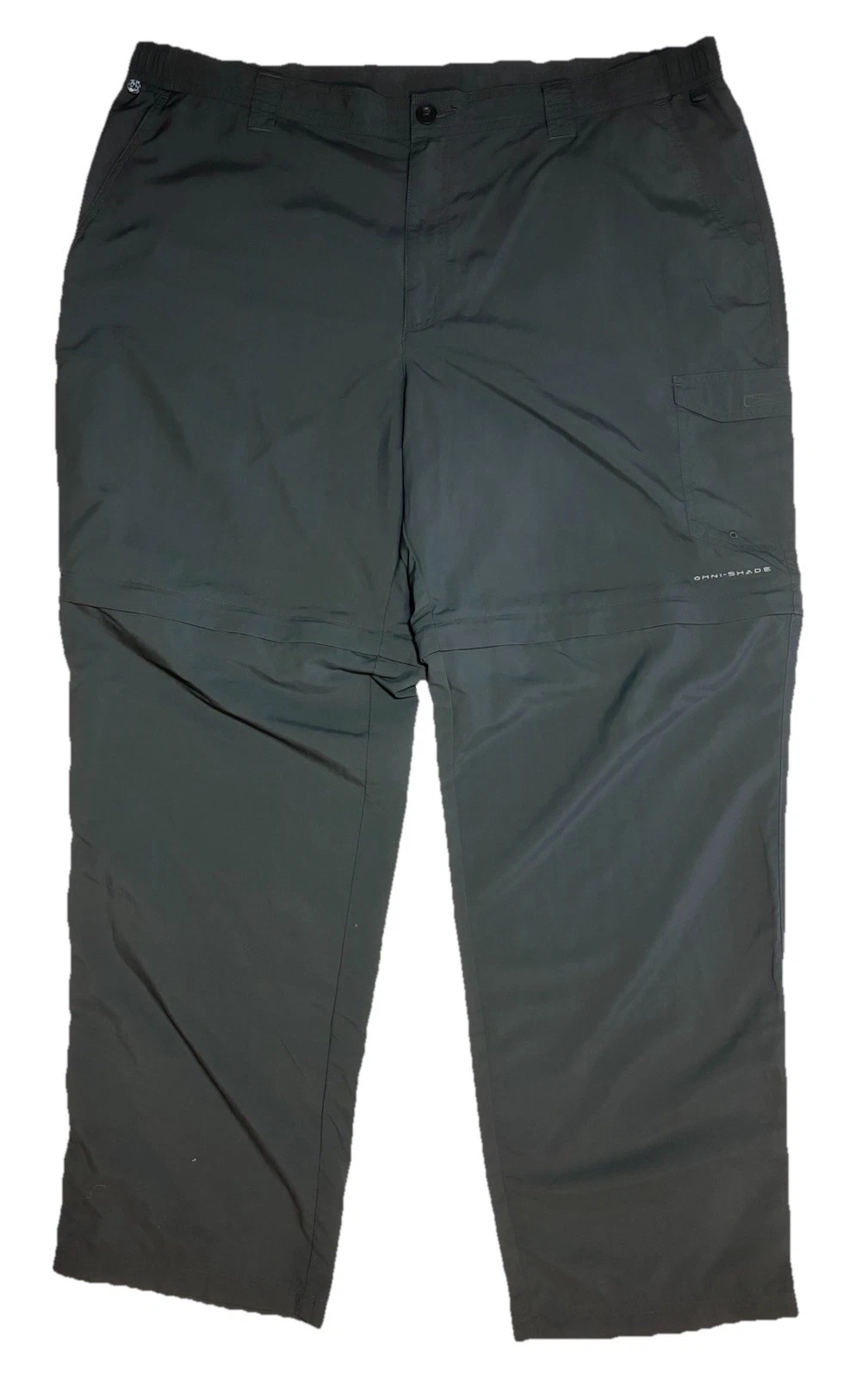 Columbia PFG Blood 'n Guts III Convertible Pants Mens 42x32 Gray Fishing Outdoor