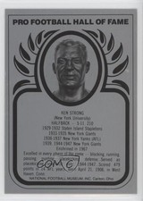1988-2013 Pro Football Hall of Fame Metallic Ken Strong HOF 0q3