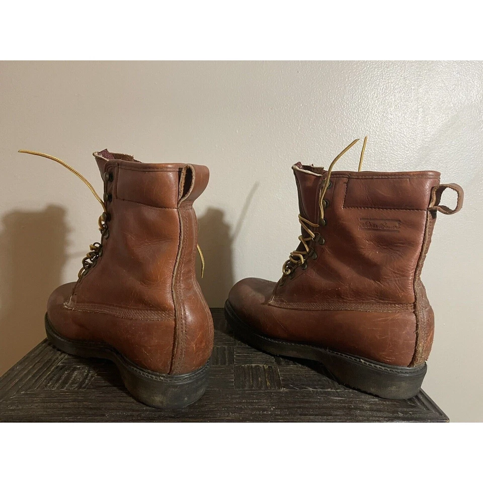 Botas de trabajo de cuero Eddie Bauer Gore Tex de colección con cordones para hombre talla 9D Foto 4 de 4