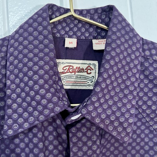 Rafter C Pearl Snap Shirt Youth Medium - Picture 4 of 5