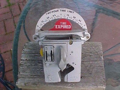 1980s Mechanical Duncan MacKay Toronto Canada Parking Meter Clock Clear Backing