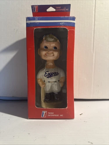 Montreal Expos Bobblehead Bobbing Head Doll - MLB - Twins Enterprise W/box Rare!
