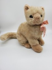 FAO Schwartz Fifth Avenue Adoption Central Shorthair Tan Cat Plush Realistic