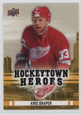 2025 Detroit Red Wings Centennial Hockeytown Heroes /100 Kris Draper #HH-35 2zq