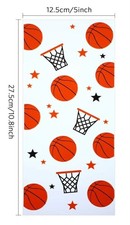 bulu 100 pcs basketball favor celophane bags with ties