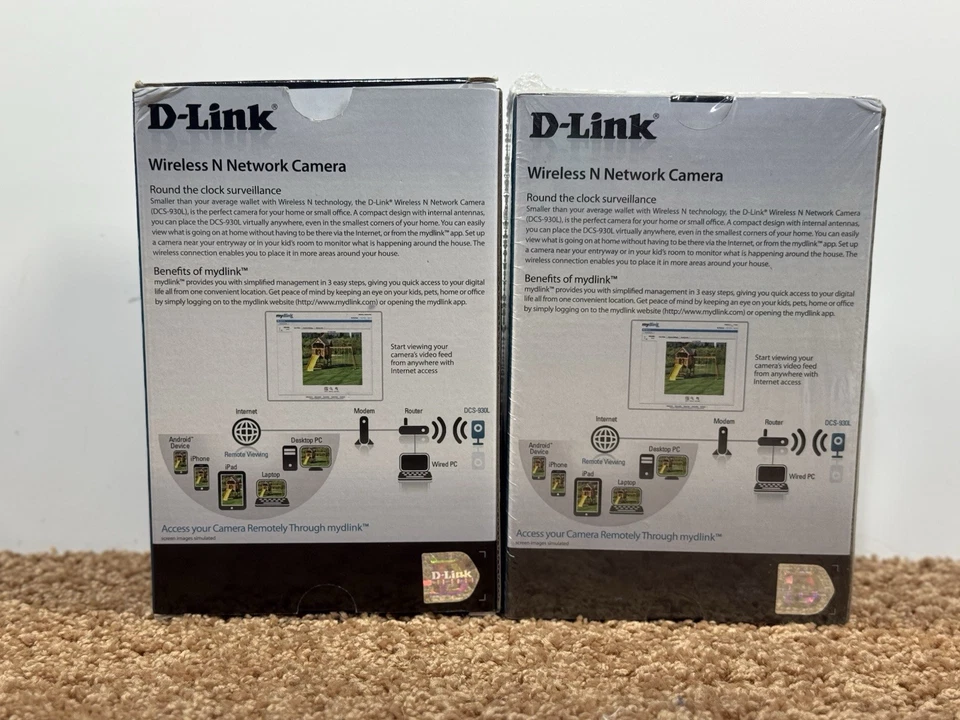 D-Link DCS-930L New Sealed Wireless Network Camera 2-Pack BNIB - Image 3 of 3