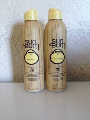 Sun Bum Premium Moisturizing Sunscreen Spray SPF 70, 6 oz - 2 Pack