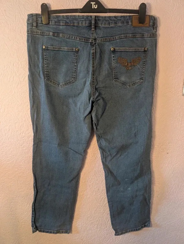 Arizona Jeans Womens UK 22 Blue Straight Leg Denim image 3