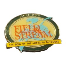 FIELD & STREAM THE SOUL OF THE AMERICAN OUTDOORS Vintage Pinback Button 1-3/8"