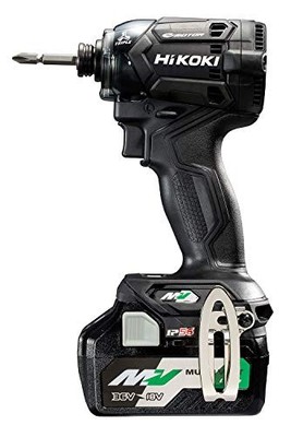 HiKOKI (HIKOKI) [Older Model] 36V Impact Driver Strong Black with 2 Batteries