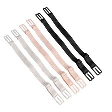 6 Pcs Women's Non Slip Elastic Bra Strap Holder Racer Back Conceal Straps