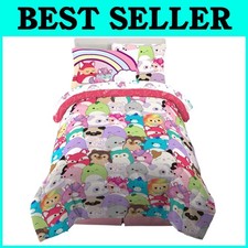 Reversible Squishmallows Comforter Set - Twin