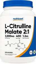 Nutricost L-Citrulline Malate Powder (2:1) 1.2KG 400 Servings (Pack of 1) 