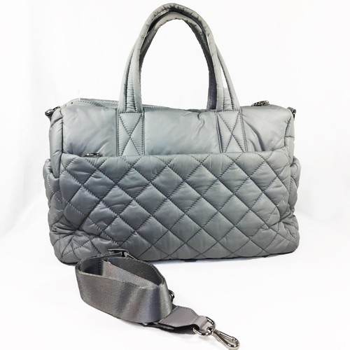 Preowned MICHAEL KORS Roberts Medium Quilted Duffle Bag, Gray - Picture 2 of 3