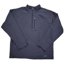 Helly Hansen Pullover Men’s Size Med Blue 1/4 Zip Long Sleeve Performance Shirt