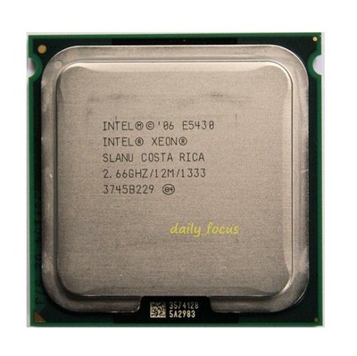   Xeon E5430 2.66 GHz LGA771 4 cores 4 threads 1333 MHz CPU processor #md