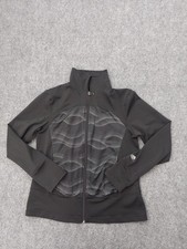 Adidas Jacket Womens Large Black Full Zip Tex...